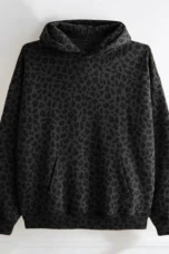 Émilienne | Leopard Print Fleece Hoodie