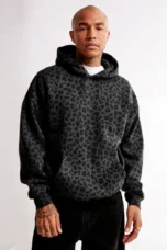 Émilienne | Leopard Print Fleece Hoodie