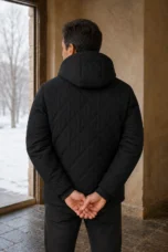 Quilted Hooded Puffer Jacket - back