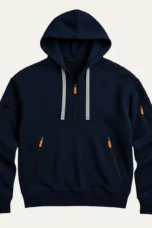 Firmin | Cotton Blend Half Zip Hoodie