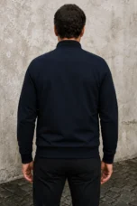 Ribbed Cuff Bomber Jacket - back