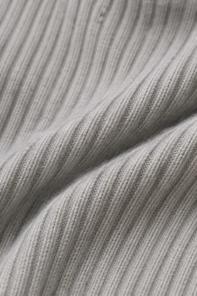 Ribbed Knit Three Piece Lounge Set fabric close-up