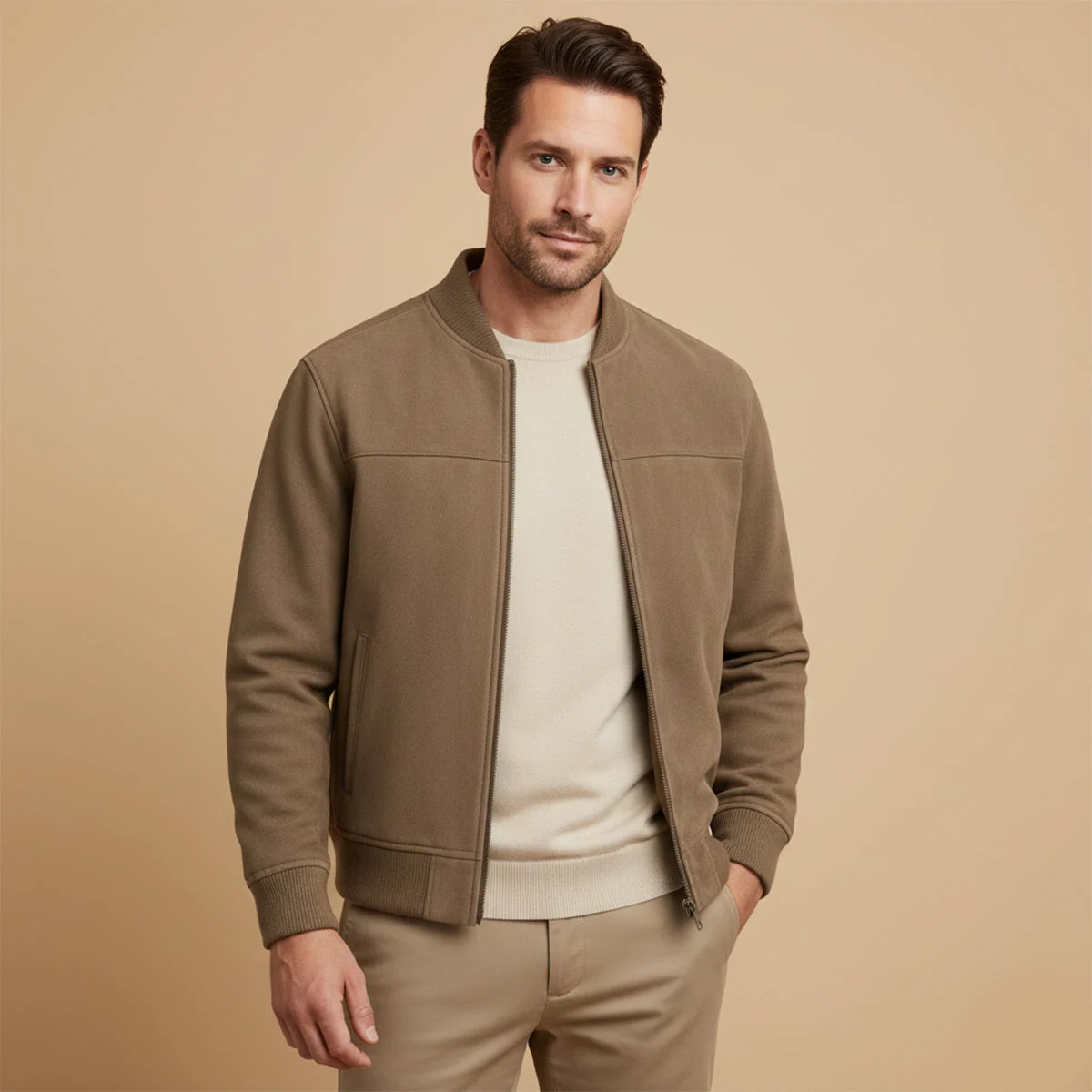 The Douglas | Suede Bomber Jacket