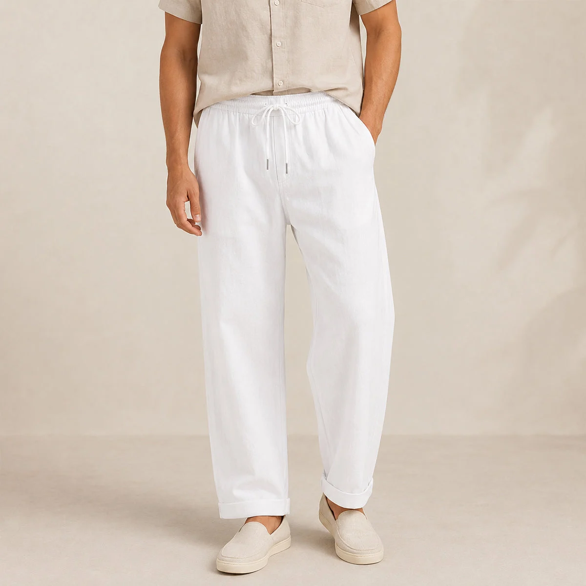 Honorine | Cotton Wide Leg Trousers