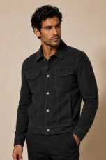 Octave | Snap Front Suede Work Jacket