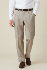 Muriel | Pleated Linen Trousers