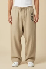 Cecile | Linen Cotton Wide Leg Trousers