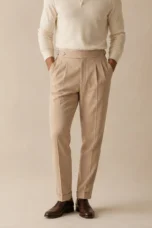 Corinne | Double Pleated High Waist Trousers