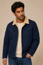 Fabien | Fleece Lined Cotton Twill Jacket
