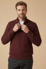 Francois | 100% Cashmere Half Zip Knit