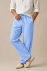 Myrtle | Tapered Linen Blend Trousers
