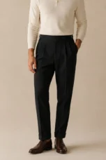 Corinne | Double Pleated High Waist Trousers