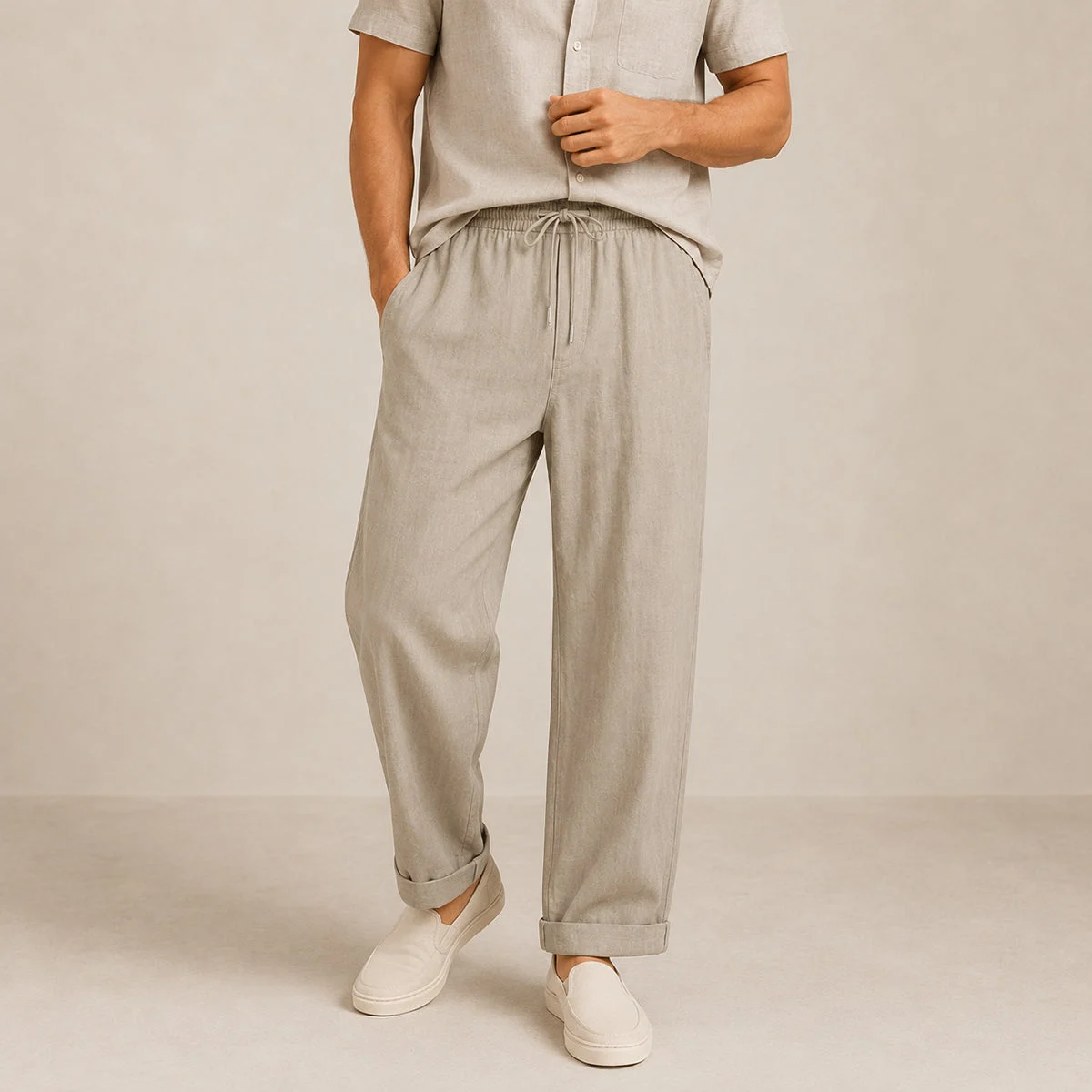 Honorine | Cotton Wide Leg Trousers