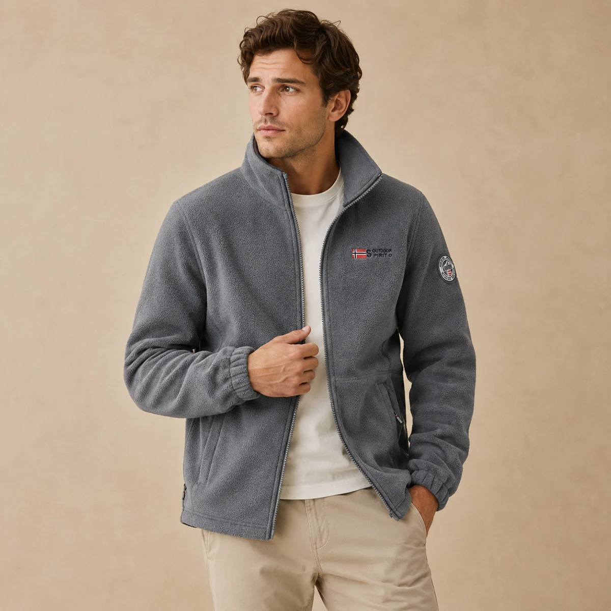 Celestin | Stand Collar Fleece Jacket