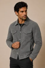 Octave | Snap Front Suede Work Jacket