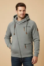 Magloire | Brushed Back Zip Up Hoodie