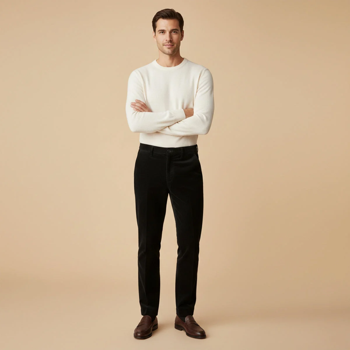 Josiane | Corduroy Trousers, Elastic Waist