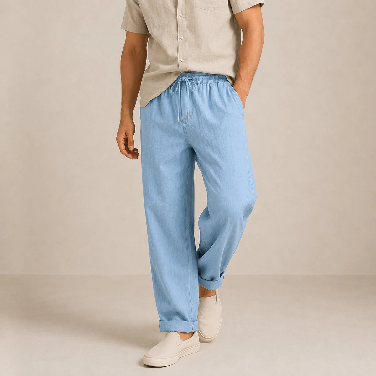 Honorine | Cotton Wide Leg Trousers