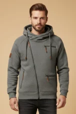 Magloire | Brushed Back Zip Up Hoodie