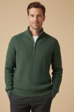 Francois | 100% Cashmere Half Zip Knit