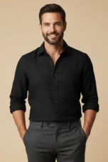 Léa | 100% Linen Long Sleeve Shirt