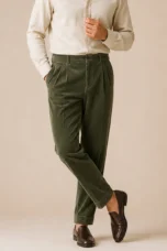 Séraphine | Velvet Straight-Leg Trousers