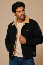 Fabien | Fleece Lined Cotton Twill Jacket