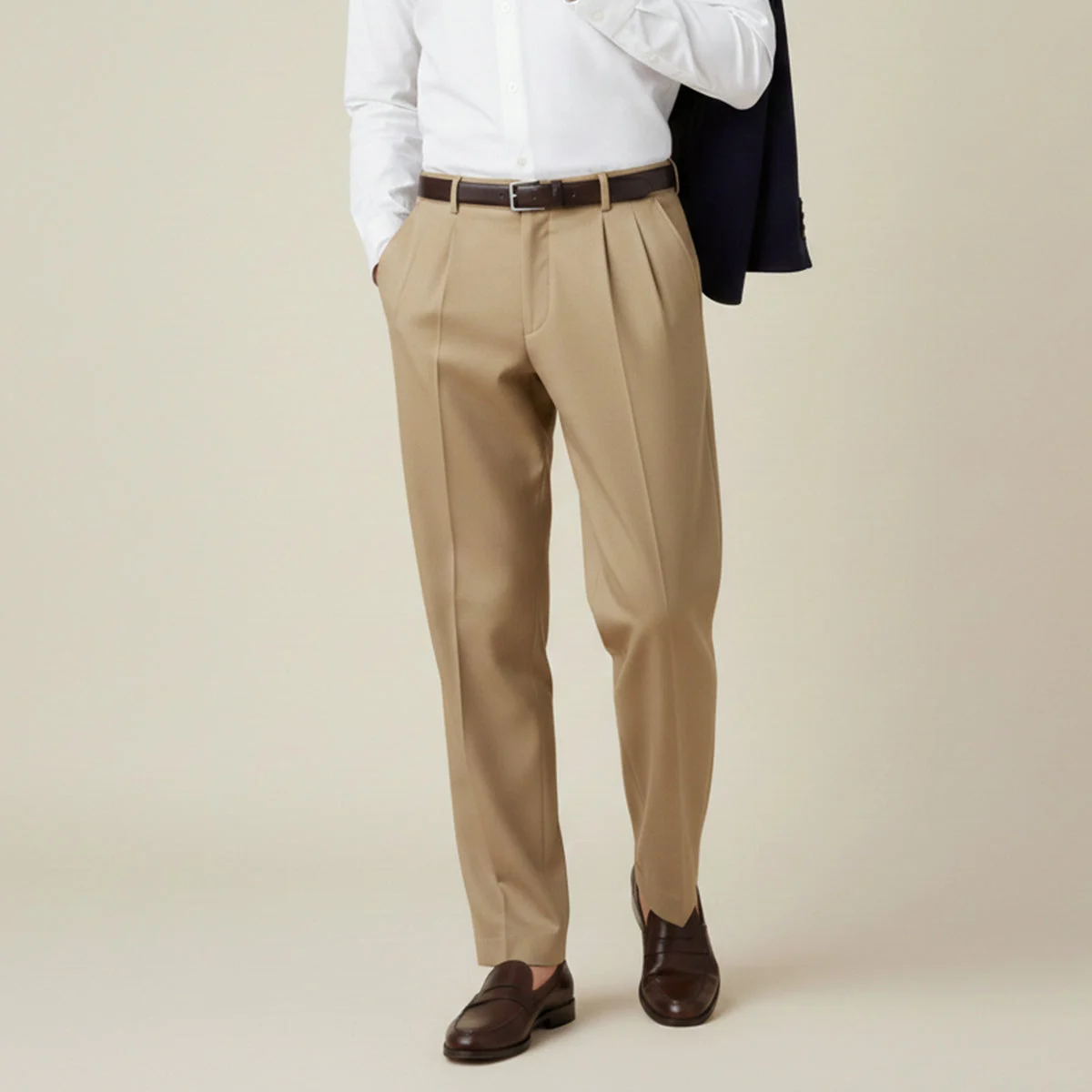 Muriel | Pleated Linen Trousers