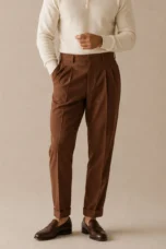 Corinne | Double Pleated High Waist Trousers