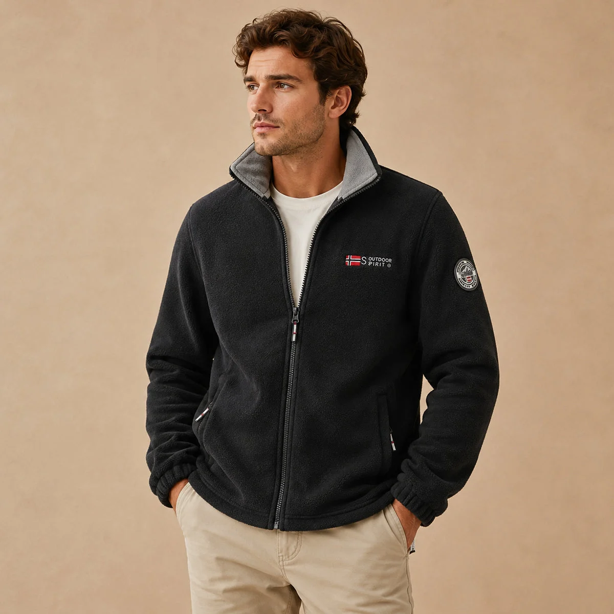 Celestin | Stand Collar Fleece Jacket