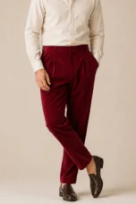 Séraphine | Velvet Straight-Leg Trousers