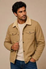 Fabien | Fleece Lined Cotton Twill Jacket