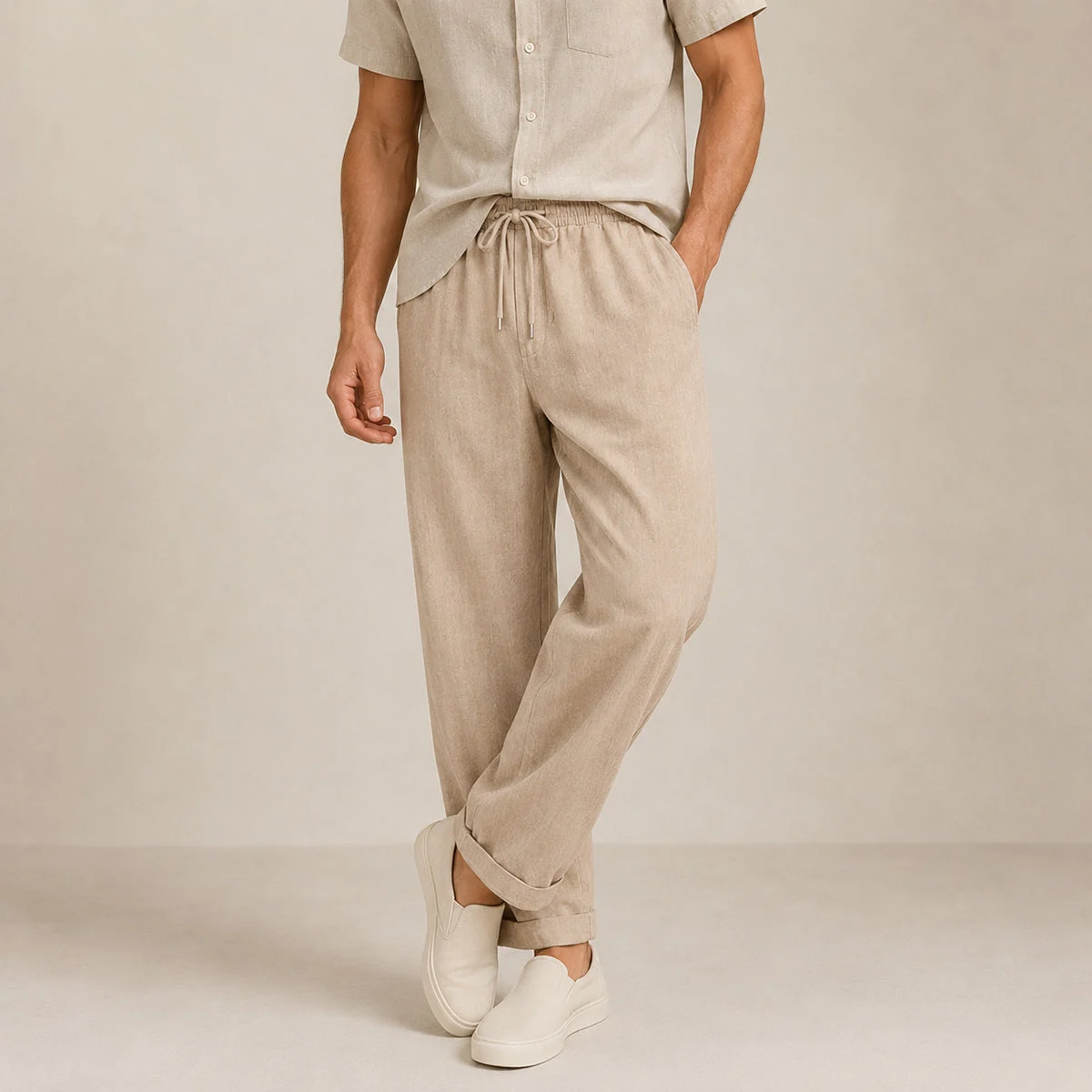 Honorine | Cotton Wide Leg Trousers