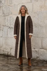Sasha soft reversible coat open