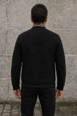 Slim Fit Quilted Zip Jacket - back