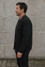 Slim Fit Quilted Zip Jacket - side