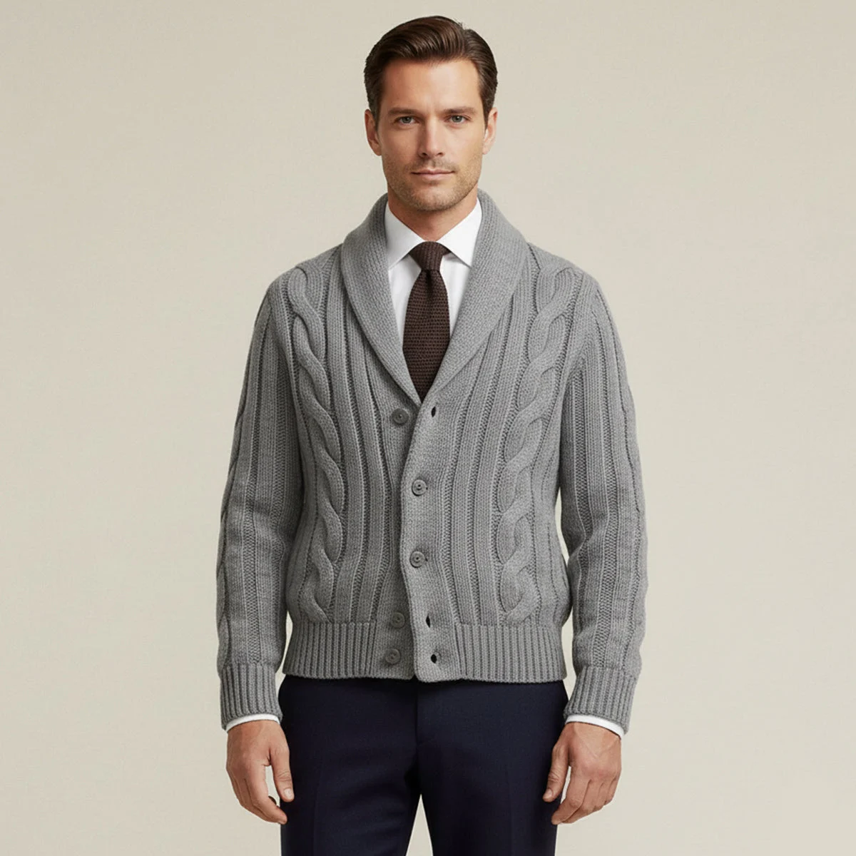 Zacharie | 100% Merino Button Cardigan