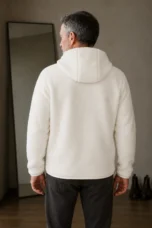 Teddy Wool Hooded Fleece Jacket - back