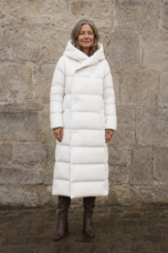 Valentine | 90% Down Parka, Past the Knee - White
