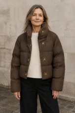 Veyra quilted parka jacket open