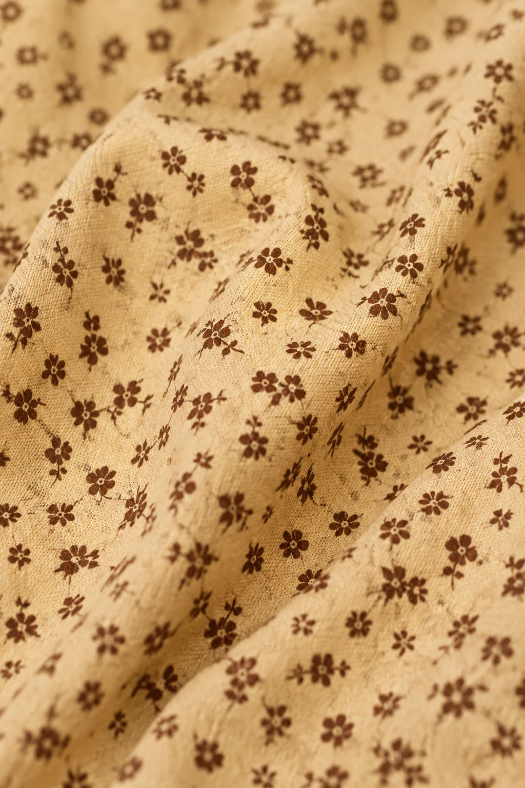 Vivian | 100% Cotton Drawstring Maxi Skirt - fabric close-up