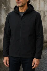 Waterproof Hooded Windbreaker Jacket - material close-up