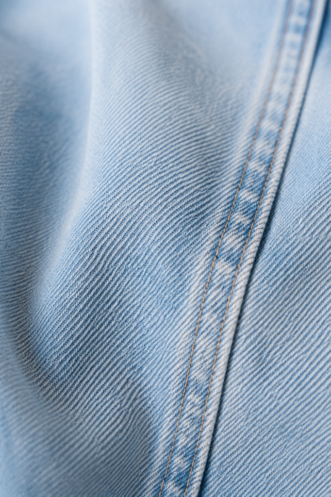 Winnie | Stretch Denim A-Line Maxi Skirt - fabric close-up