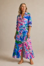 Sabrina | Floral Tummy Control Maxi Dress