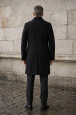Wool Cashmere Mid Length Coat - back