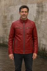 Zip Front Biker Jacket - hero closed